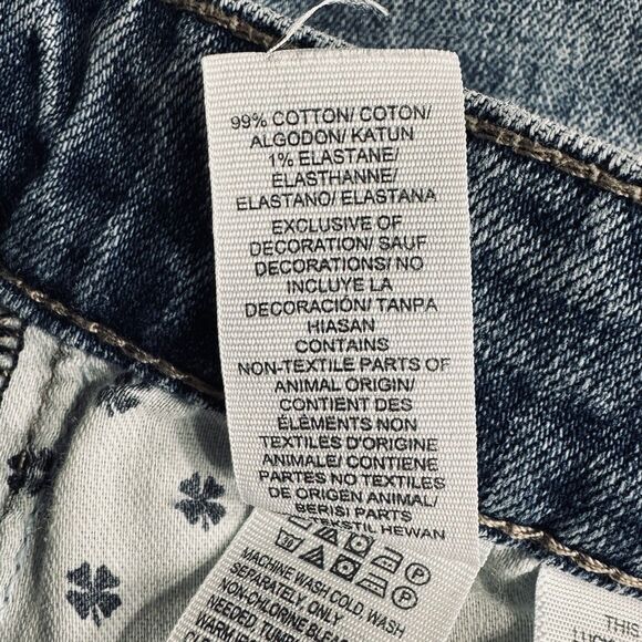 Lucky Brand Sweet Crop Jeans 2/26 (27x26) Light Wash Blue Denim Stretch Womens - Picture 6 of 9